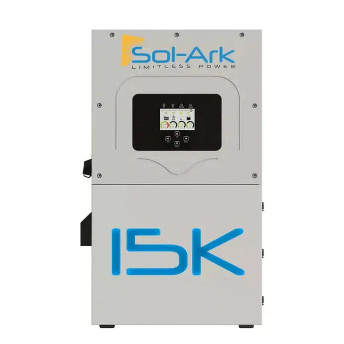 Sol-Ark 15K All-In-One Hybrid Solar Inverter | 120/240/208V 48V Pre-Wired | 10-Year Warranty