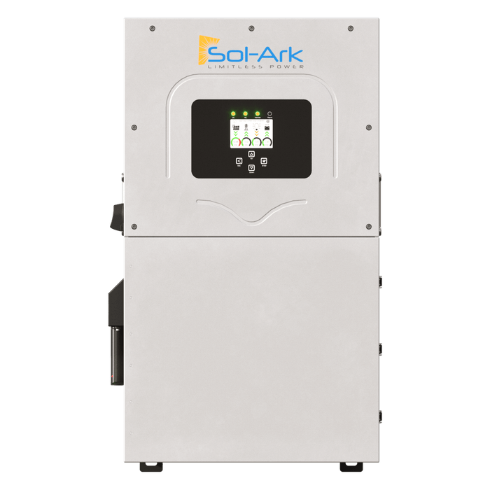 Sol-Ark 15K All-In-One Hybrid Solar Inverter | 120/240/208V 48V Pre-Wired | 10-Year Warranty